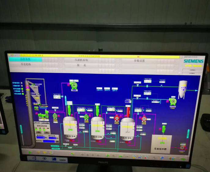 宁夏嘉峰化工双氰氨生产线控制系统